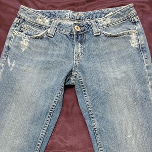 One Teaspoon Women's Faded Blue Bootcut Jeans 28x34